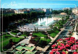 2-5-2024 (3 Z 40) France - Nice (posted In 1996 With Santons De Provence Stamp) - Parcs Et Jardins