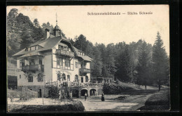 AK Schandau /Sächs. Schweiz, Schrammsteinbaude  - Bad Schandau