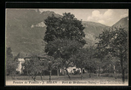 CPA Port De St-Gervais, Pension De Famille J. Sedan  - Andere & Zonder Classificatie