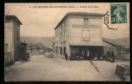 CPA Les Roches-de-Condrieu, Avenue De La Gare  - Andere & Zonder Classificatie