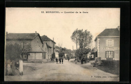 CPA Morestel, Quartier De La Gare, Avec Café De La Terrasse  - Morestel