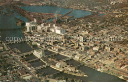 73704460 Cedar_Rapids_Iowa View Of Municipal Island And The Quaker Oats Co - Altri & Non Classificati