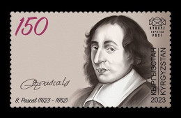 Kyrgyzstan (KEP) 2024 Mih. 223 Mathematician Blaise Pascal MNH ** - Kirghizistan