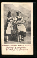 AK Weggiser Jodlerinnen Geschw. Hofmann Mit Gitarre  - Musica E Musicisti
