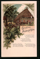 Lithographie Hermannsburg, Gruss Aus Dem Histerhof  - Other & Unclassified