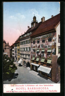 AK Konstanz, Obermarkt Mit Hotel Barbarossa Und Haus Zum Hohen Hafen  - Konstanz