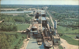 72077855 Thorold Locks Of Welland Canal System St Lawrence Seaway Birds Eye View - Non Classificati