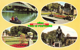 R580013 Bedford. River Ouse. Castle Close Gardens. Bunyan Statue. E. T. W. Denni - Monde