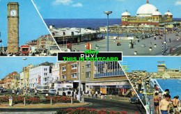 R580027 Rhyl. The Clock Tower. The Promenade. The Bathing Pool. Bamforth. Color - Monde