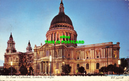 R580057 London By Night. St. Paul Cathedral. Valentine. 1972 - Altri & Non Classificati