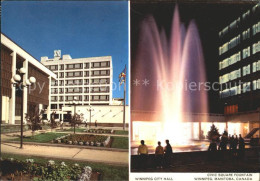 72051553 Winnipeg City Hall Civic Square Fountain Winnipeg - Unclassified