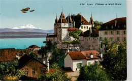 13950029 Nyon_VD Château Et Mont Blanc - Sonstige & Ohne Zuordnung