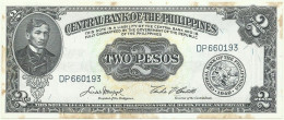 Philippines - 2 Pesos - ND ( 1949 ) - Pick 134.d - Sign. 5 - Serie DP - Philippines