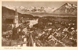 13949949 Thun_BE Stadtpanorama Blick Gegen Die Alpen - Andere & Zonder Classificatie