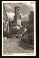 AK Dillingen A.d. Donau, Vorstadtstrasse Mit Turm  - Dillingen