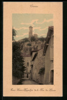 CPA Crémieu, Tour Saint-Hippolyte De La Rue Du Lavoir  - Crémieu