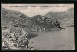 CPA Les Sept-Laux, Le Lac Lamotte, Au Fond, Le Muchillon  - Other & Unclassified