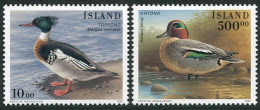 Iceland 1997 MiNr. 862 - 863 Island Birds IX  Red-breasted Merganser, Eurasian Teal 2v  MNH** 15.00 € - Sonstige & Ohne Zuordnung