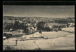 AK Ratzeburg, Ortsansicht Aus Der Vogelschau Im Winter  - Ratzeburg