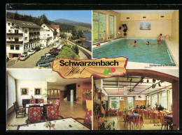 AK Forbach-Schwarzenbach, Schwarzenbach Hotel Von Familie Lawall, Schwimmbad, Empfang  - Forbach