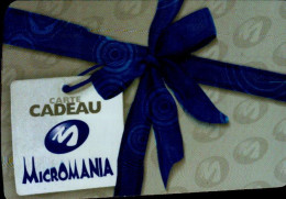 CARTE CADEAU...MICROMANIA.. - Cartes Cadeaux