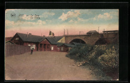 AK Visé, La Gare, Bahnhof  - Wezet