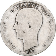 Grèce, George I, Drachma, 1873, Paris, Argent, TB, KM:38 - Griekenland