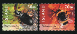 Iceland 2004 MiNr. 1075 - 1076 Island Insects And Spiders  # 1     2v  MNH** 3.50 € - Beetles