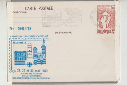 Marseille  13  Congres 56e National De Federation Societes Phimateliques Française 21-22(23 Mai 1983 - Ohne Zuordnung