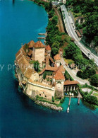 13161545 Chillon Chateau Fliegeraufnahme Montreux - Autres & Non Classés