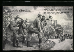 AK Deutsche Artillerie, Was Gibt Es Schönres Auf Der Welt, Als Deutscher Artillerie ...  - War 1914-18