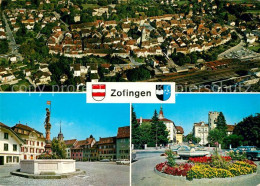 13158645 Zofingen Fliegeraufnahme Brunnen Blumeninsel Zofingen - Andere & Zonder Classificatie