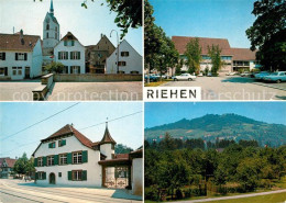 13158145 Riehen Kirche Strassenpartien Panorama Riehen - Altri & Non Classificati
