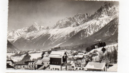 74 - LES HOUCHES - Echappée Sur Le Village, Gare Inférieure Du Téléphérique De Bellevue, Chaîne Du Mont-Blanc (L12) - Les Houches