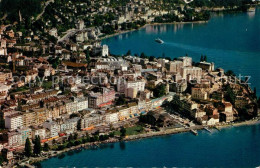 13130145 Montreux VD Lac Leman Genfersee Fliegeraufnahme Montreux - Autres & Non Classés
