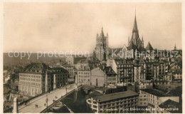 13116285 Lausanne Ouchy Pont Bessieres Et Cathedrale Lausanne - Altri & Non Classificati