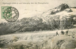 13114165 Gletsch Naegelisgraetli Und Uebergang Ueber Den Rhonegletscher Gebirgsp - Other & Unclassified