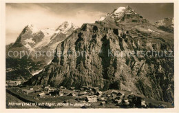 13114115 Muerren BE Gesamtansicht Mit Alpenpanorama Eiger Moench Jungfrau Berner - Autres & Non Classés