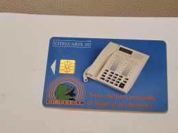 Ivory Coast-CI-CIT-0019)-telephone Nous-(40)-(20units)-(000247090)-(tirage-150.000)-used Card+1card Prepiad Free - Costa De Marfil