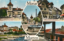 13062885 Morat Murten Teilansichten Brunnen Stadtmauer Morat Murten - Sonstige & Ohne Zuordnung