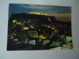 GREECE POSTCARDS  ATHENS  ACROPOLIS AT NICHT  MORE  PURHASES 10% DISCOUNT - Grecia