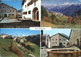 11875108 Guarda Inn Dorfpartie Mit Lischana Und Pisoc Piz Pisoc Dorfplatz Guarda - Andere & Zonder Classificatie