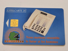 Ivory Coast-CI-CIT-0019A)-telephone Nous-(46)-(20units)-(000219560)-(tirage-150.000)-used Card+1card Prepiad Free - Costa D'Avorio