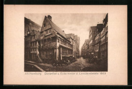 AK Hamburg, Dovenflet Und Ecke Hinter D. Lembkentwiete, Stadtansicht Von 1883  - Autres & Non Classés