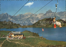 11875028 Engelberg OW Sesselbahn Truebsee Jochpass Mit Hahnen Engelberg - Autres & Non Classés