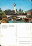 Historischer Dampfzug Schaftlach-Tegernsee  Mangfallbrücke In Gmund 1980 - Trains