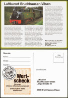 Ansichtskarte Bruchhausen-Vilsen Eisenbahn, Alte Werbewertcheckkarte 1985 - Sonstige & Ohne Zuordnung