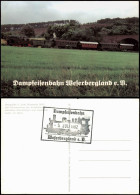 Dampflok 6 Graf Bismarck XVI Am Autobahnviadukt Zw. Steinbergen Und Bucholz 1984 - Trenes