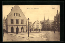 AK Kiel, Markt Und Rathaus  - Kiel