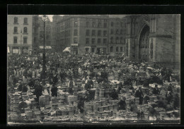 AK Hamburg, Hopfenmarkt An Einem Markttag  - Mitte